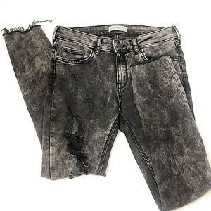 Zara Black Ripped Jeans
